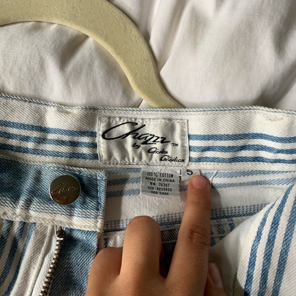 Vintage 80s striped shorts - Picture 3 of 4